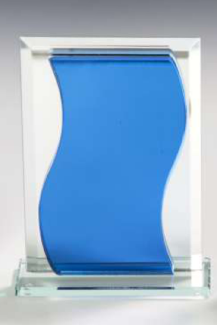 3er Serie Glasstnder farbig Spiegelglas